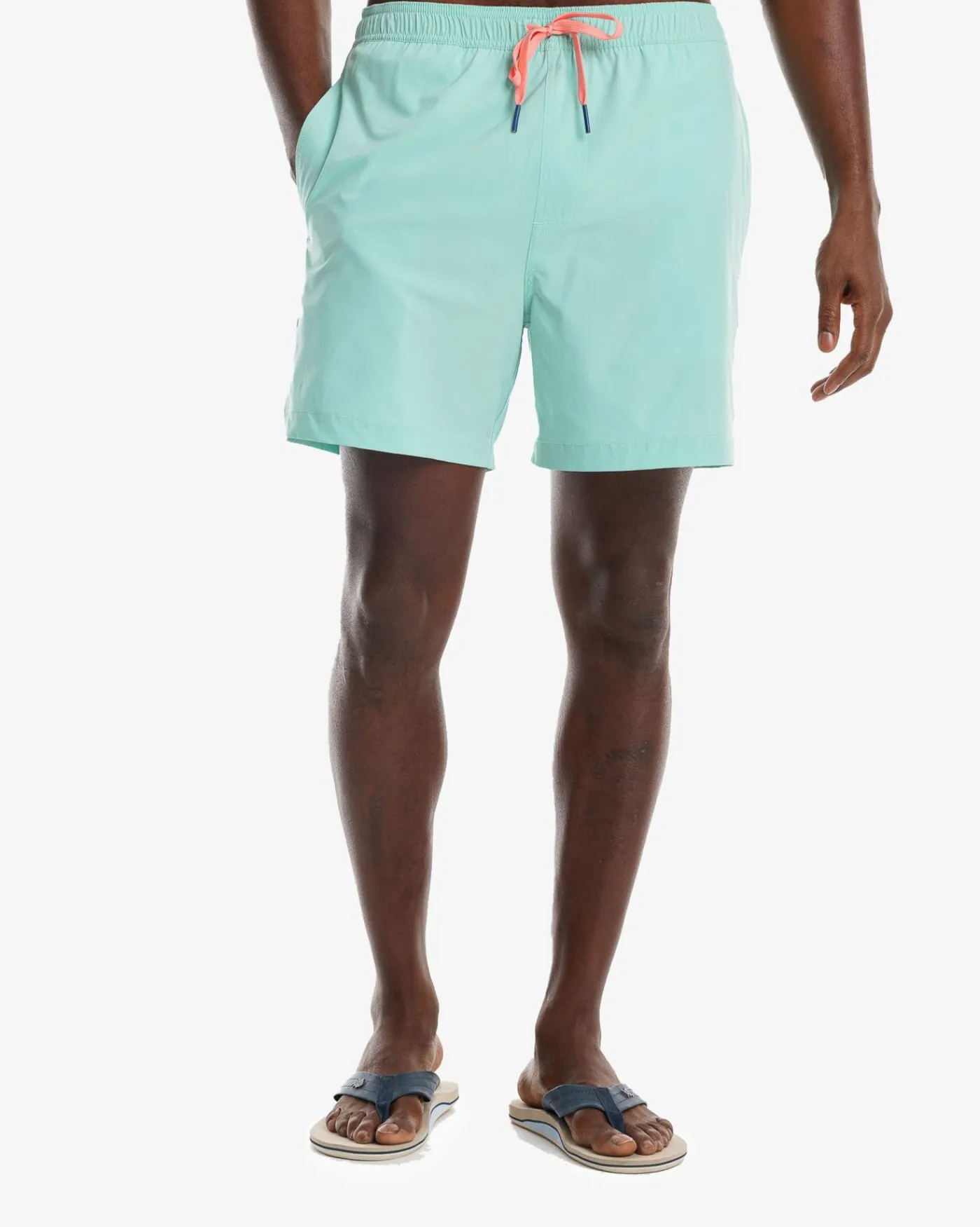 Fashion Southern Tide Solid Swim Trunk