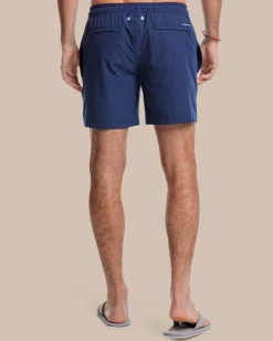 Fashion Southern Tide Solid Swim Trunk