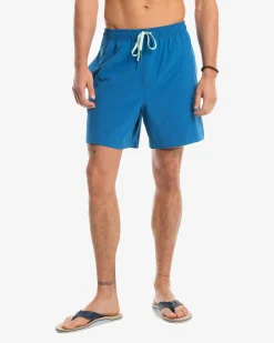 Fashion Southern Tide Solid Swim Trunk
