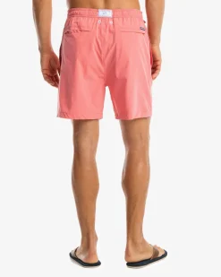 Fashion Southern Tide Solid Swim Trunk