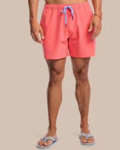 Fashion Southern Tide Solid Swim Trunk