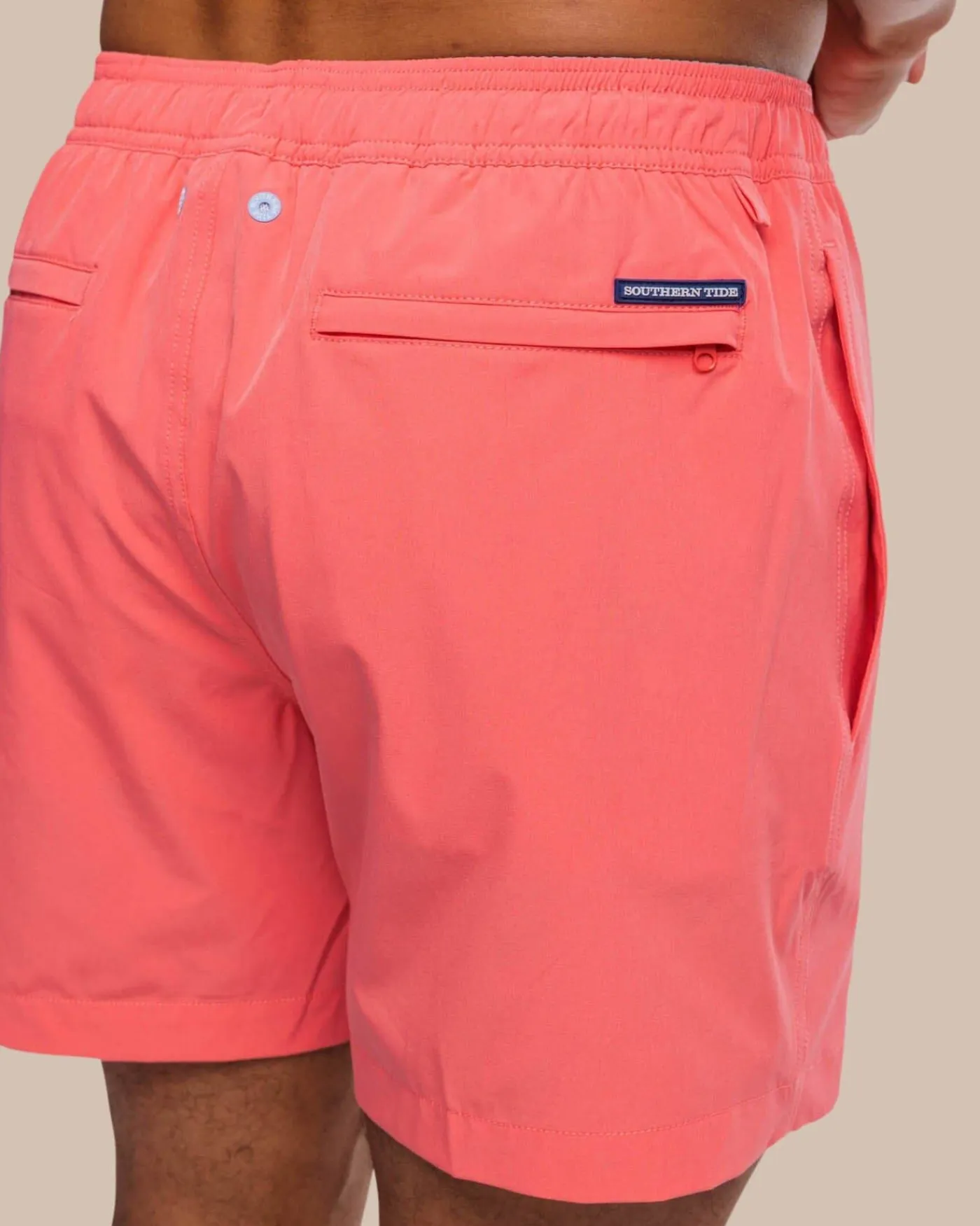 Fashion Southern Tide Solid Swim Trunk
