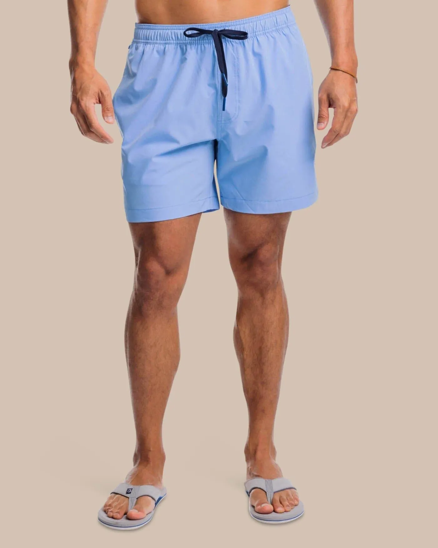 Fashion Southern Tide Solid Swim Trunk