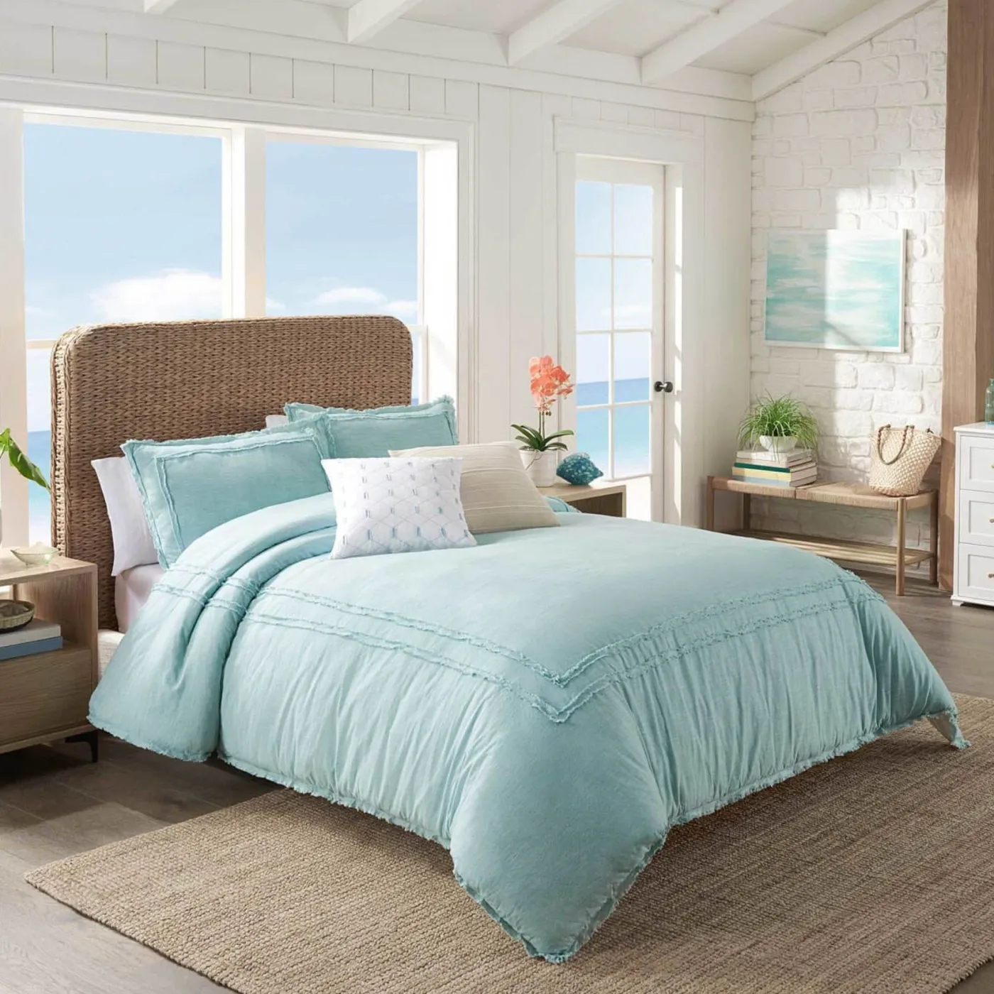Cheap WPH Southern Tide Bayview Comforter Set Seaglass