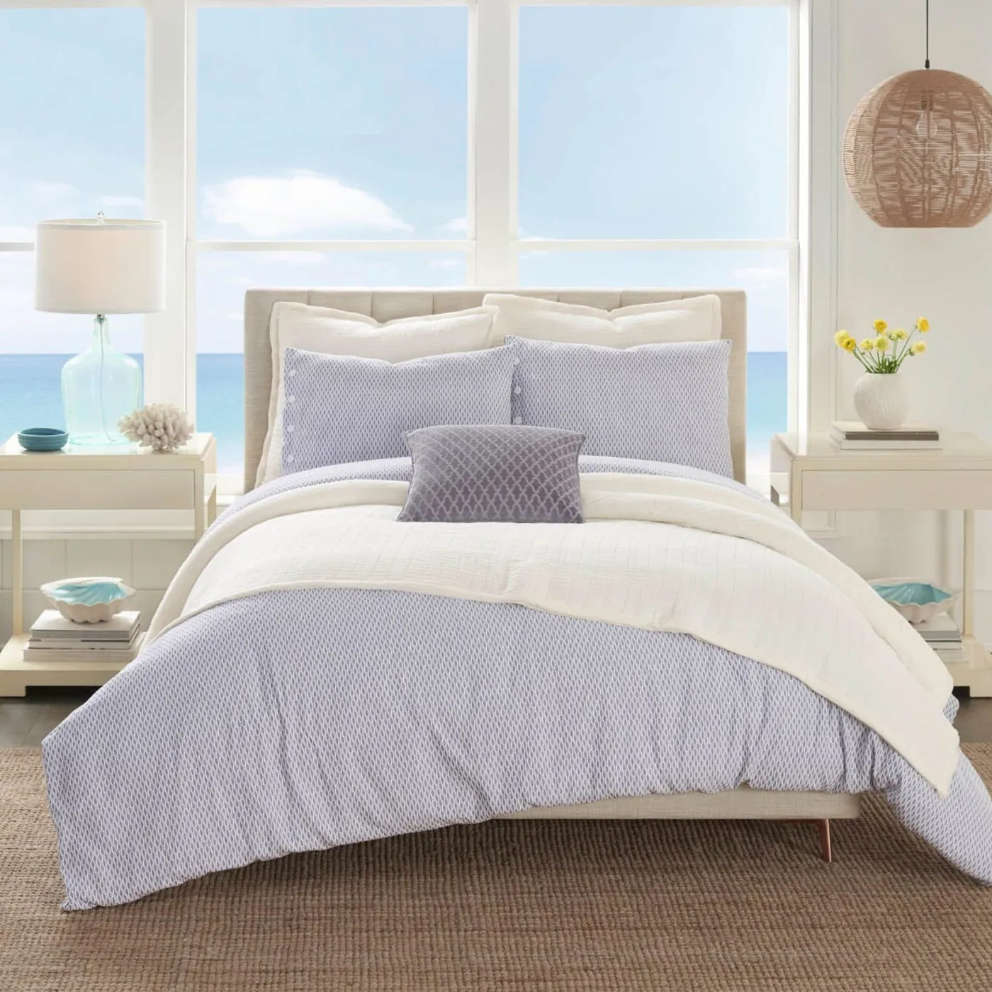 Outlet WPH Southern Tide Carolina Falls Comforter Set Grey