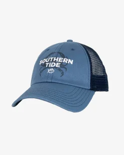 Sale Southern Tide Crab Print Trucker Blue