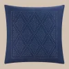 Online WPH Southern Tide Diamond Geo Square Decorative Pillow Navy