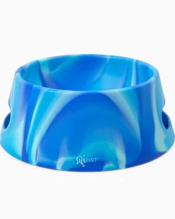 Shop Southern Tide Flex Dog Bowl Arctic Sky