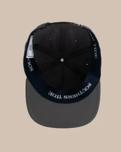 Fashion Southern Tide Sunset Gradient 5 Panel Hat Grey