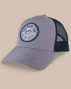 Fashion Southern Tide St Classic Tide Patch Performance Trucker Grey