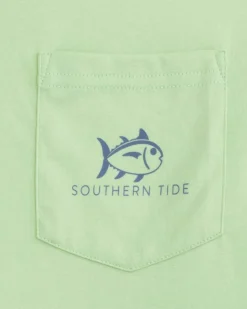 Best Southern Tide St Skipjack Crossed Short Sleeve T-Shirt Smoke Green