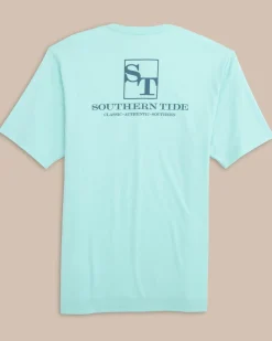 New Southern Tide St Tradition Short Sleeve T-Shirt Wake Blue