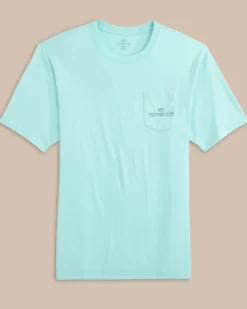 New Southern Tide St Tradition Short Sleeve T-Shirt Wake Blue