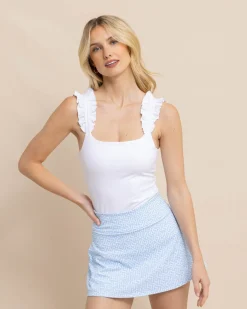 Best Southern Tide Staci Active Ruffle Tank