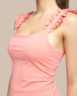 Best Southern Tide Staci Active Ruffle Tank
