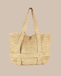 Shop Southern Tide Straw Traveler Tote Natural