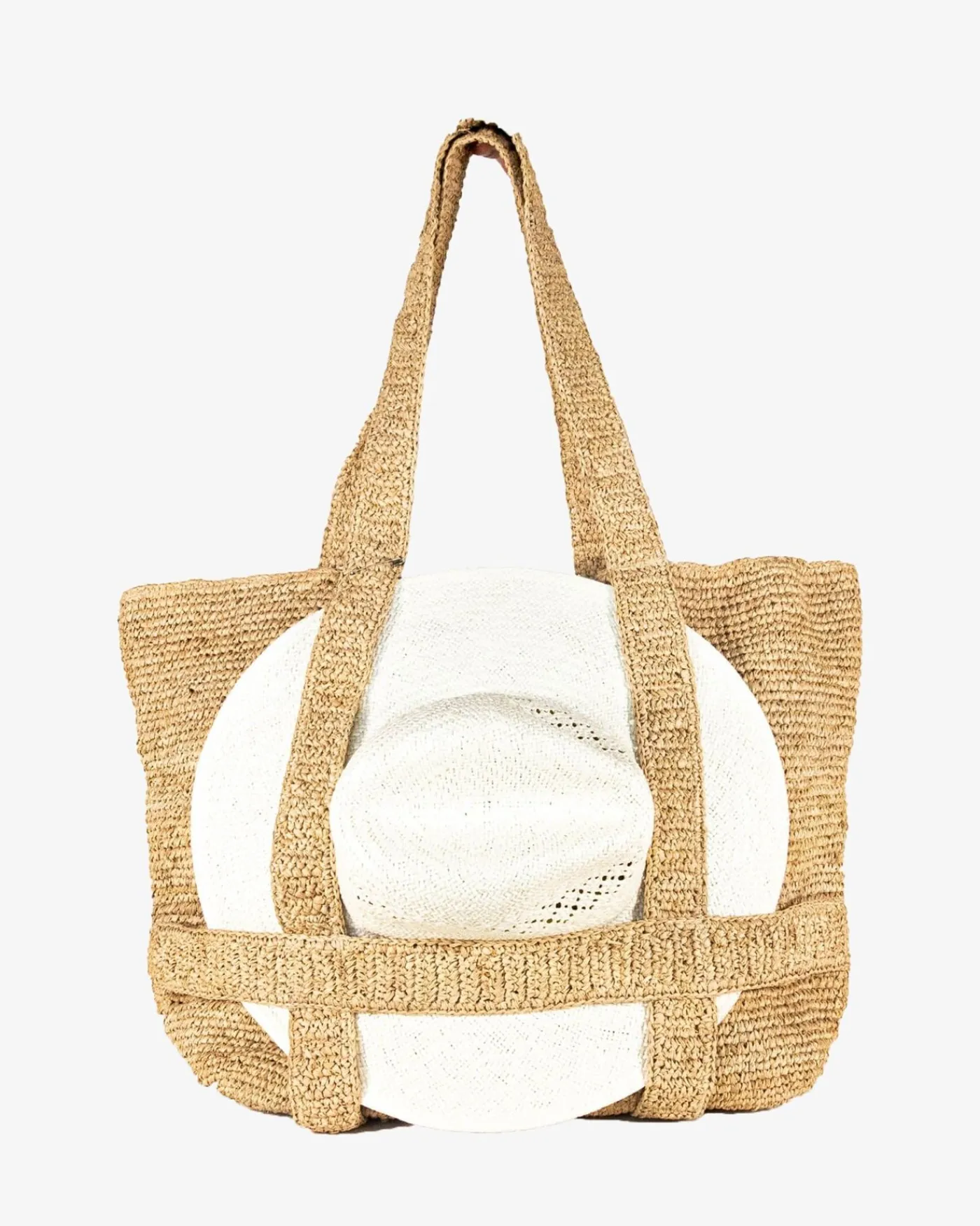 Shop Southern Tide Straw Traveler Tote Natural