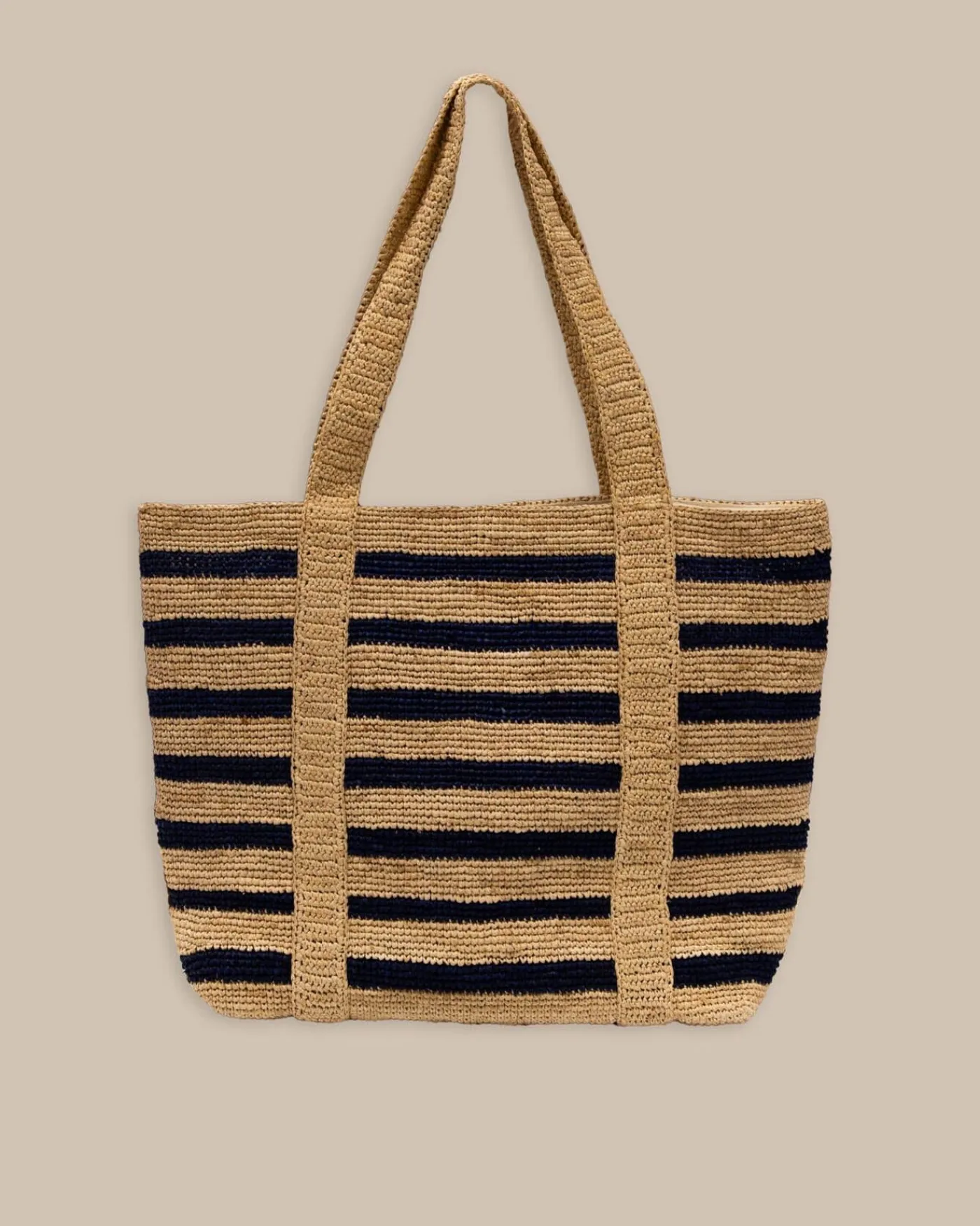Hot Southern Tide Striped Straw Hat Carrier Beach Tote Navy