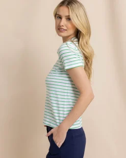 Store Southern Tide Sun Farer Stripe Crew Neck T-Shirt