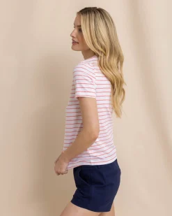 Store Southern Tide Sun Farer Stripe Crew Neck T-Shirt