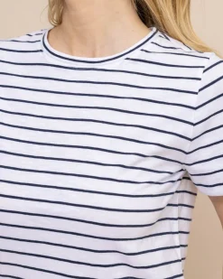 Store Southern Tide Sun Farer Stripe Crew Neck T-Shirt