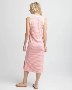 Discount Southern Tide Sun Farer Stripe Midi Tank Dress