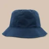 Best Sale Southern Tide Sun Washed Seersucker Bucket Hat Navy