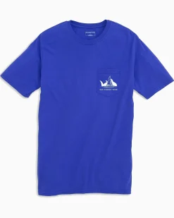 Fashion Southern Tide Sunset Silhouette T-Shirt