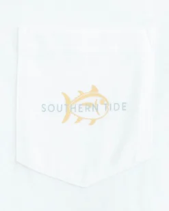 Flash Sale Southern Tide Sunset Split Short Sleeve T-Shirt Classic White