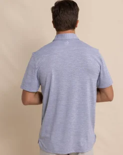 Cheap Southern Tide Team Colors Driver Spacedye Polo Shirt
