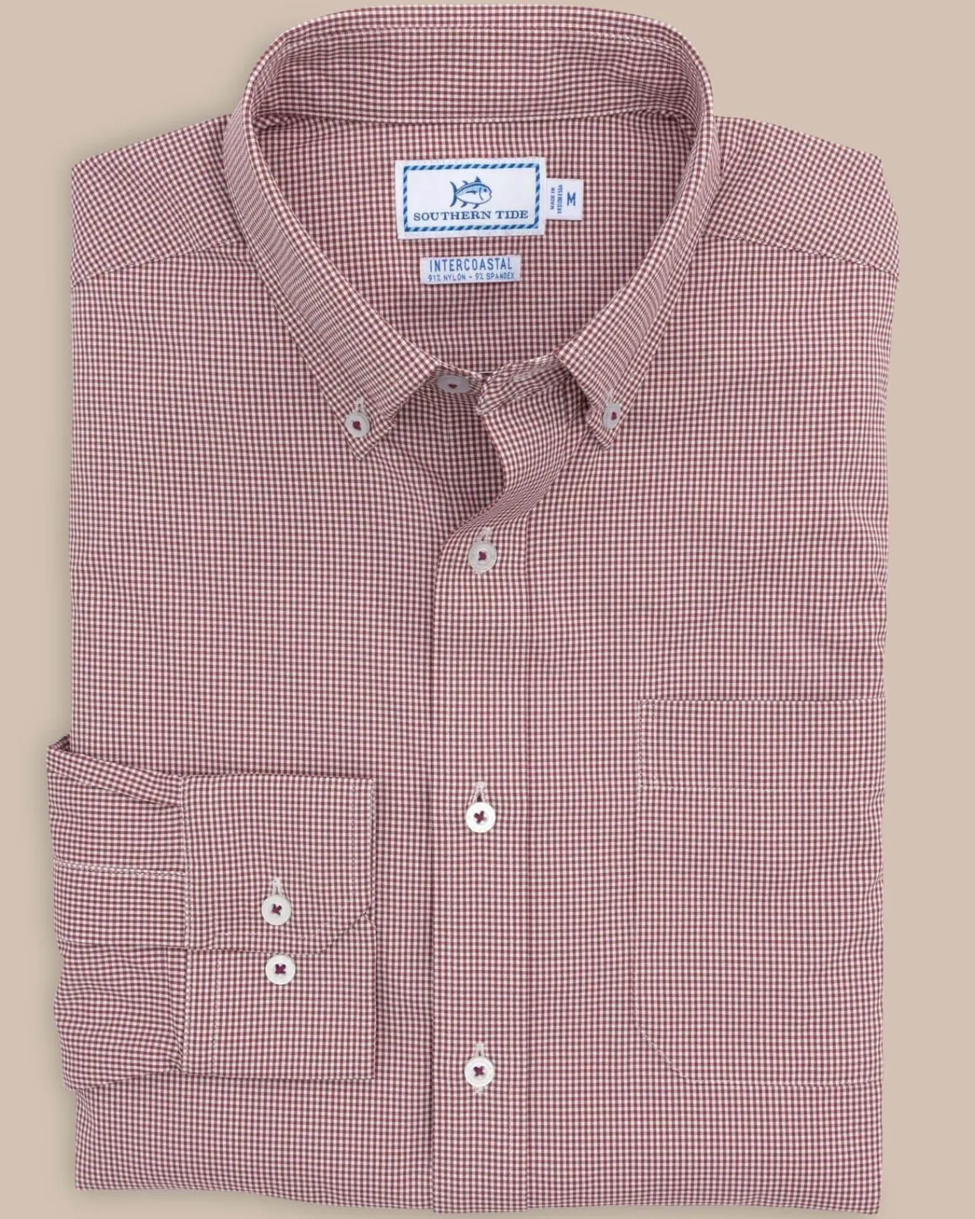 Cheap Southern Tide Team Colors Gingham Intercoastal Sport Shirt