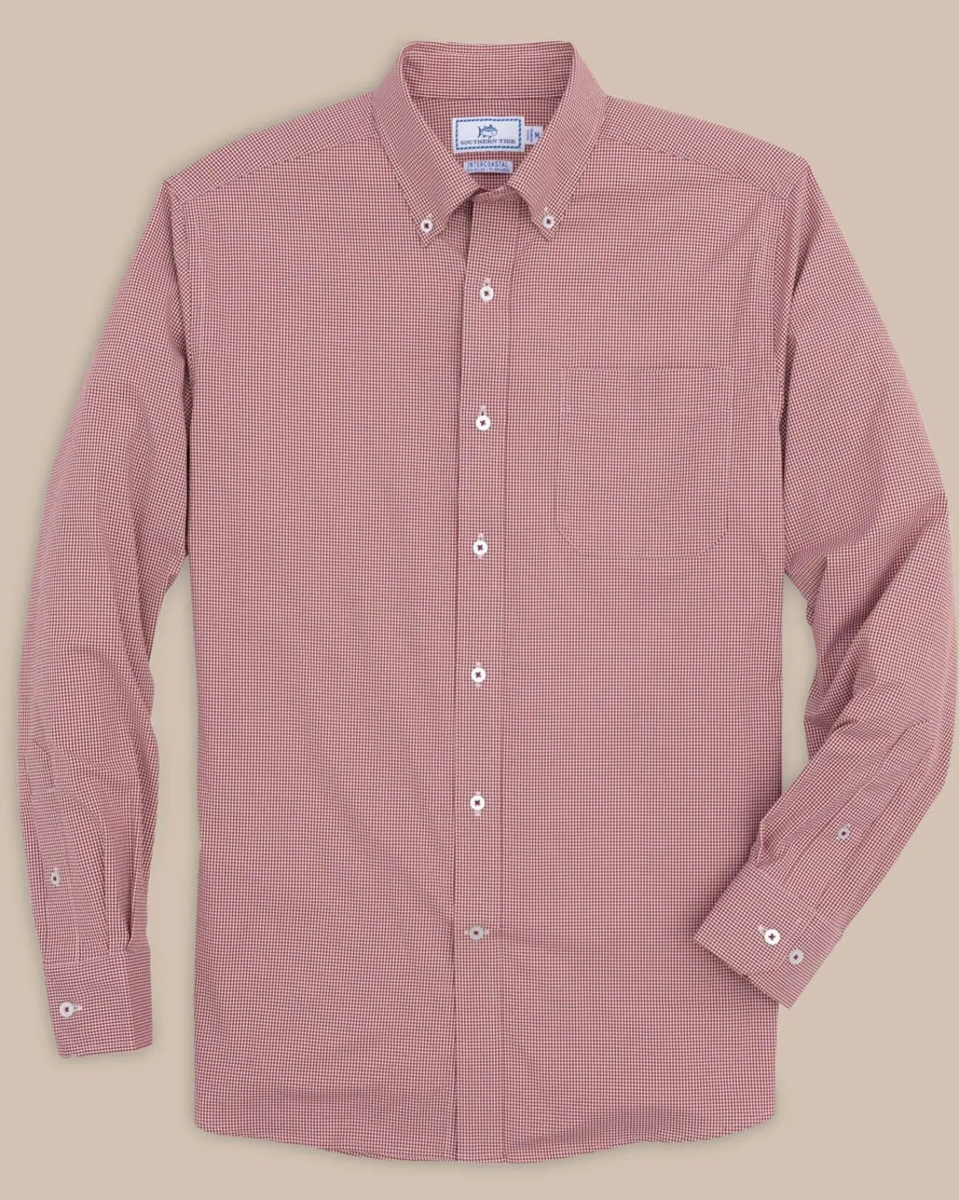 Cheap Southern Tide Team Colors Gingham Intercoastal Sport Shirt