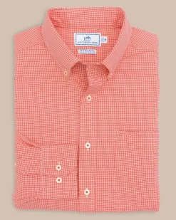 Cheap Southern Tide Team Colors Gingham Intercoastal Sport Shirt