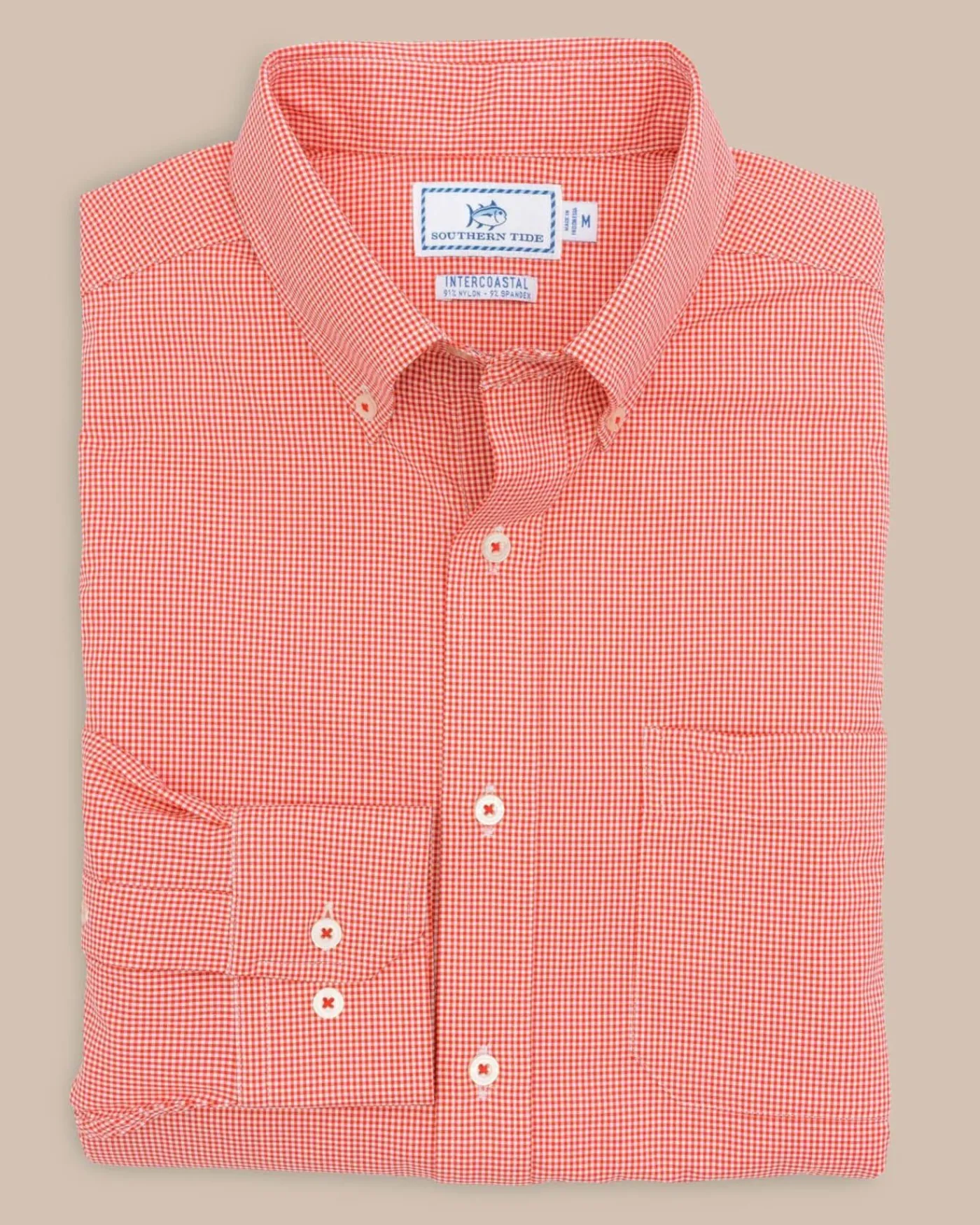 Cheap Southern Tide Team Colors Gingham Intercoastal Sport Shirt