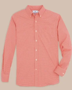 Cheap Southern Tide Team Colors Gingham Intercoastal Sport Shirt