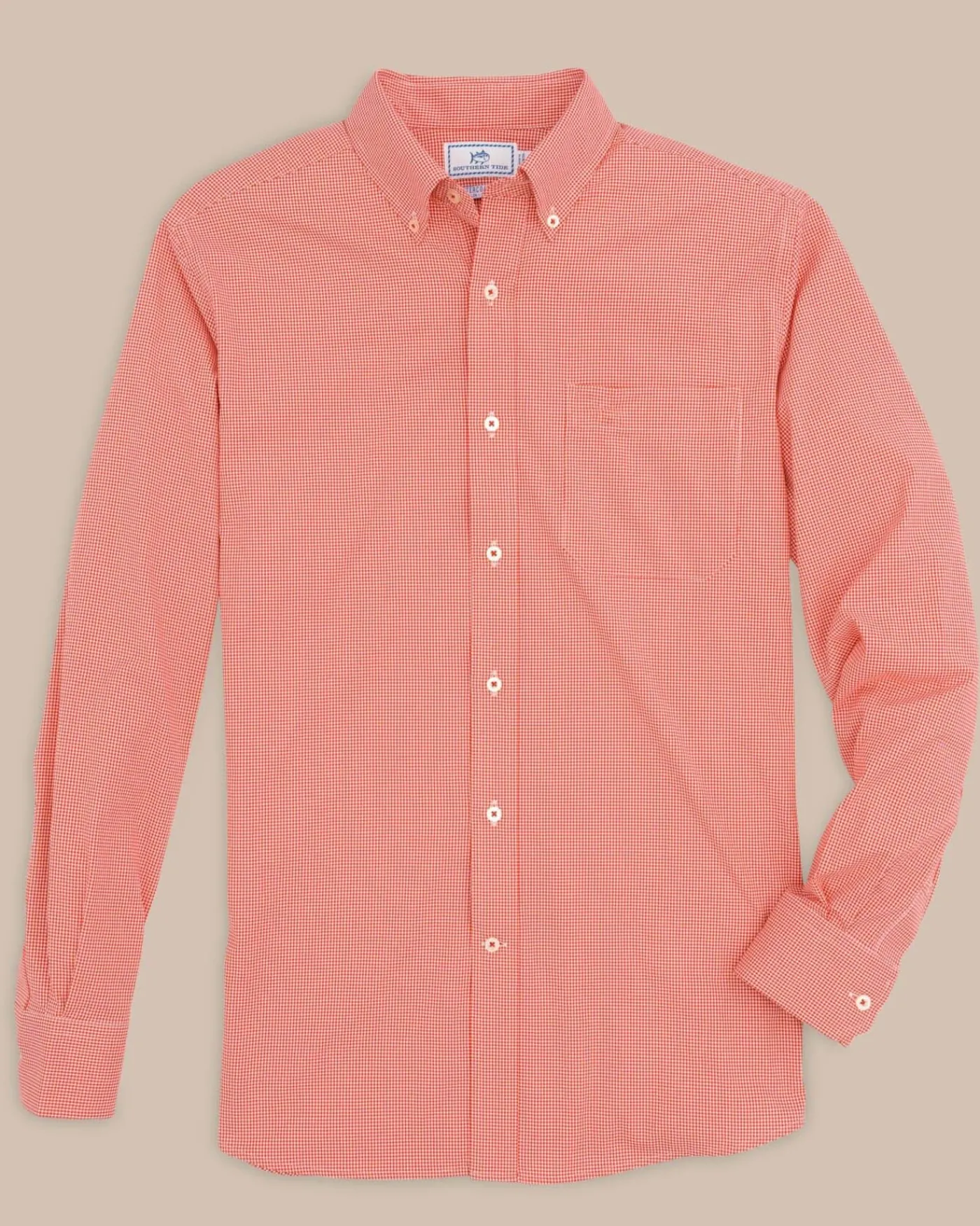 Cheap Southern Tide Team Colors Gingham Intercoastal Sport Shirt