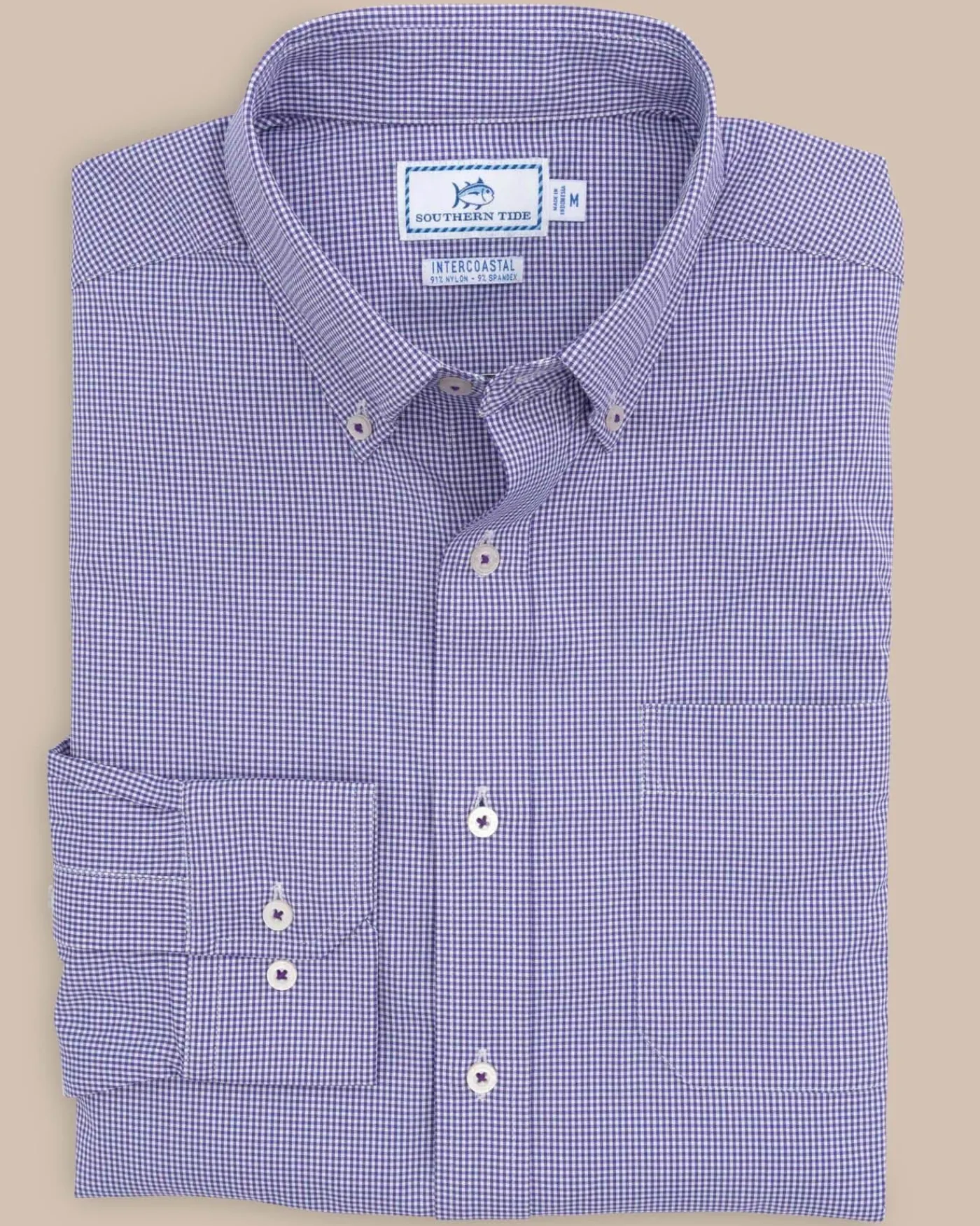Cheap Southern Tide Team Colors Gingham Intercoastal Sport Shirt