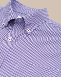 Cheap Southern Tide Team Colors Gingham Intercoastal Sport Shirt