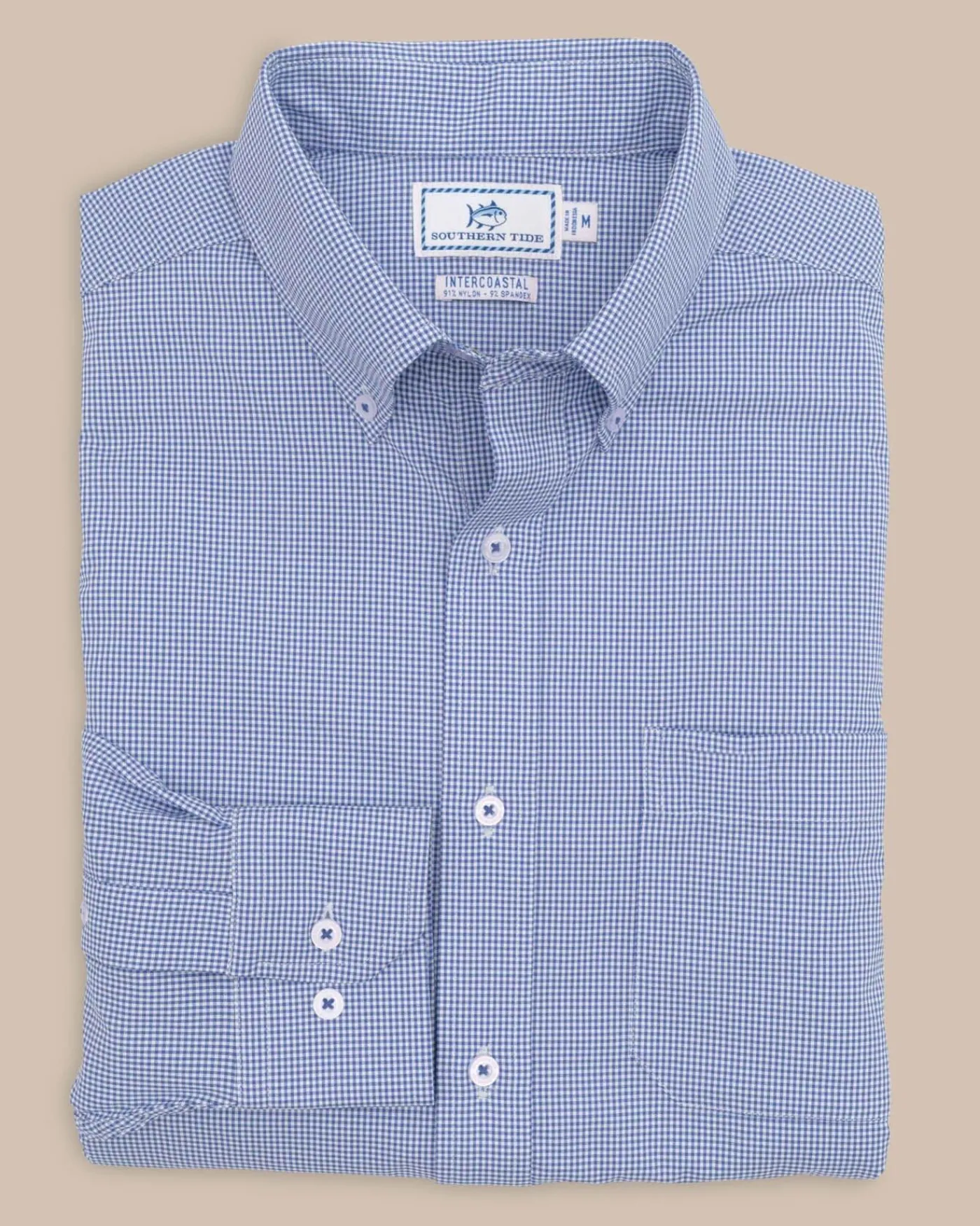 Cheap Southern Tide Team Colors Gingham Intercoastal Sport Shirt
