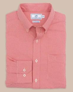 Cheap Southern Tide Team Colors Gingham Intercoastal Sport Shirt
