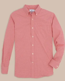 Cheap Southern Tide Team Colors Gingham Intercoastal Sport Shirt