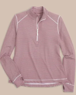 New Southern Tide Team Colors Runaround Quarter Zip Pull Over