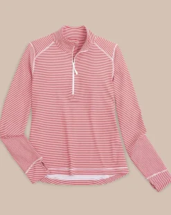 New Southern Tide Team Colors Runaround Quarter Zip Pull Over