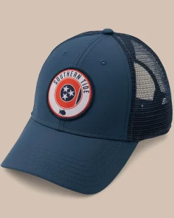 Outlet Southern Tide Tennessee Patch Performance Trucker Hat Seven Seas Blue