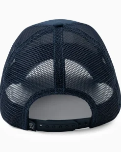 Best Southern Tide Texas Patch Performance Trucker Hat Seven Seas Blue