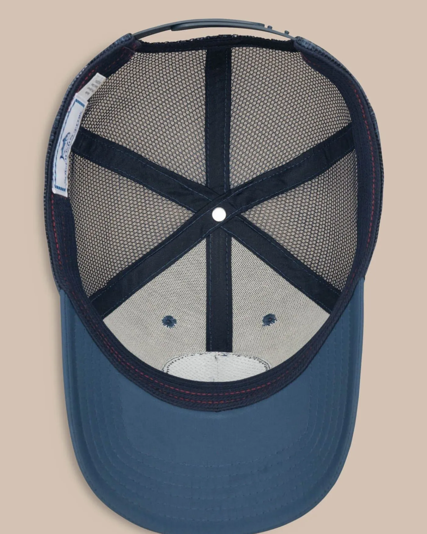 Best Southern Tide Texas Patch Performance Trucker Hat Seven Seas Blue