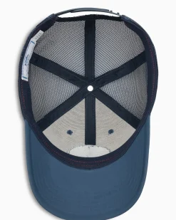 Best Southern Tide Texas Patch Performance Trucker Hat Seven Seas Blue