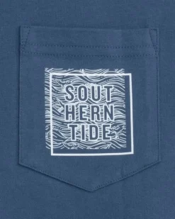 Best Southern Tide The Whaler Short Sleeve T-Shirt Aged Denim