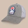 Best Southern Tide Three Palms Performance Trucker Hat Heather Khaki