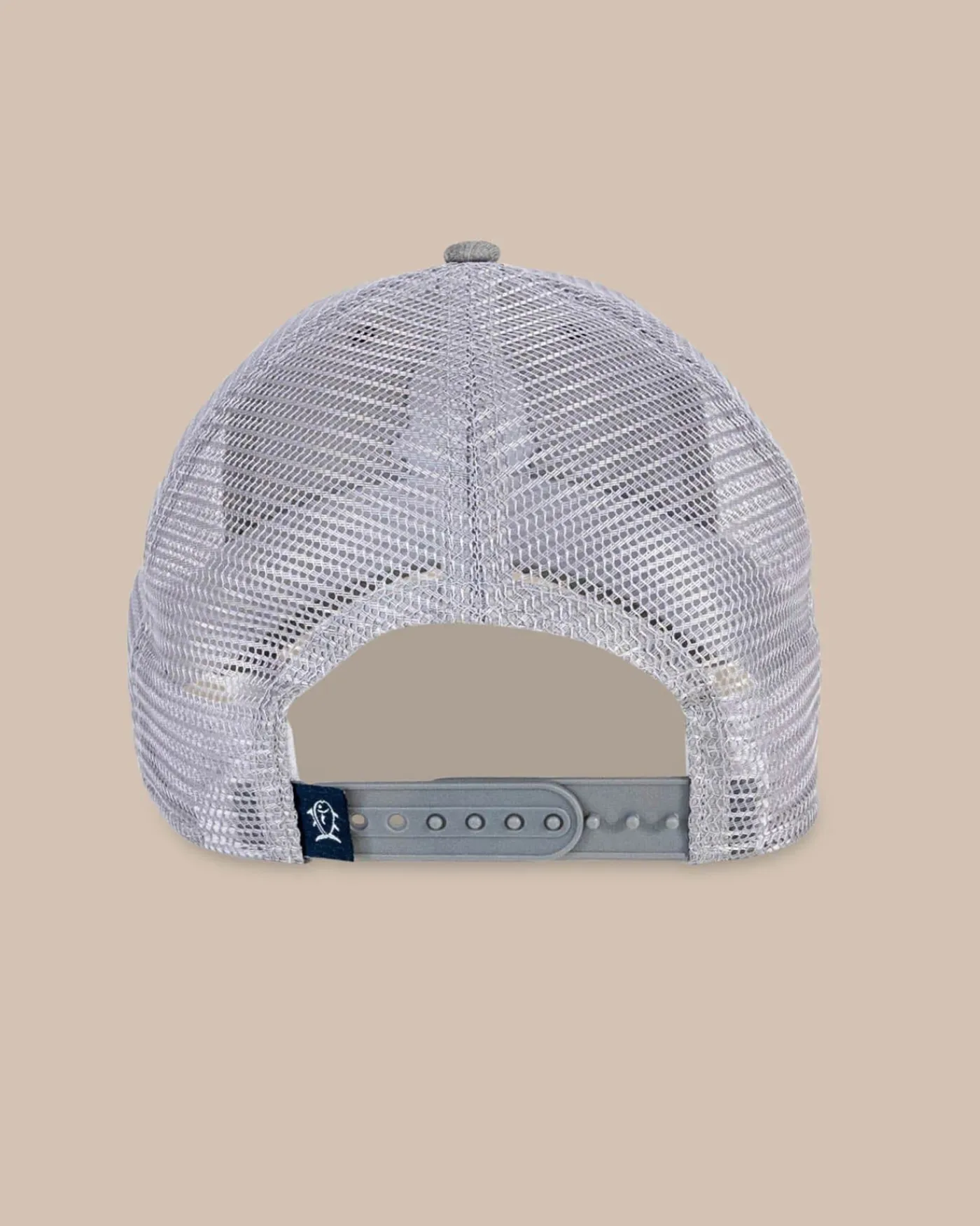 Best Southern Tide Three Palms Performance Trucker Hat Heather Khaki